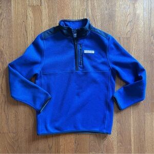 Vineyard Vines Royal Blue Quarter-Zip Mountain Sweater Fleece